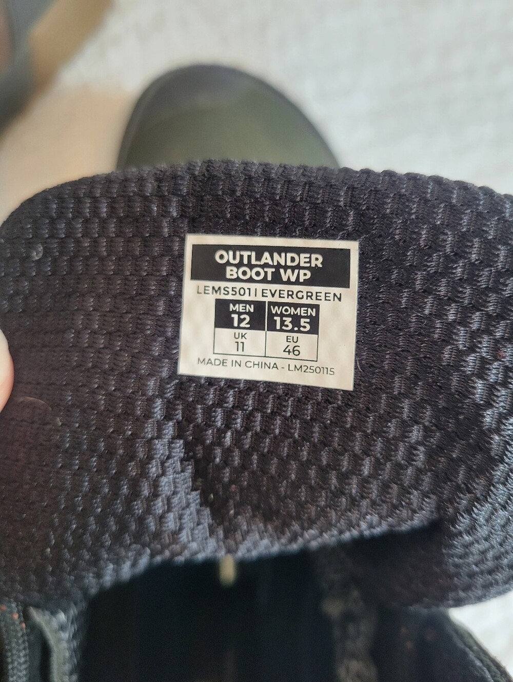 Lems Men's Outlander Waterproof Boots - Olive Green - Picture 3 of 8
